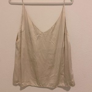 Reformation 100% silk Cami Top Ivory